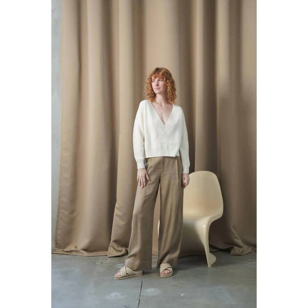 NEW LILLY PILLY cora merino knit sweater in ivory